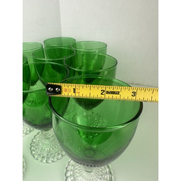 9 Vintage 1950's Anchor Hocking Bubble Foot BOOPIE Water Goblets MCM Bar - Picture 5 of 6